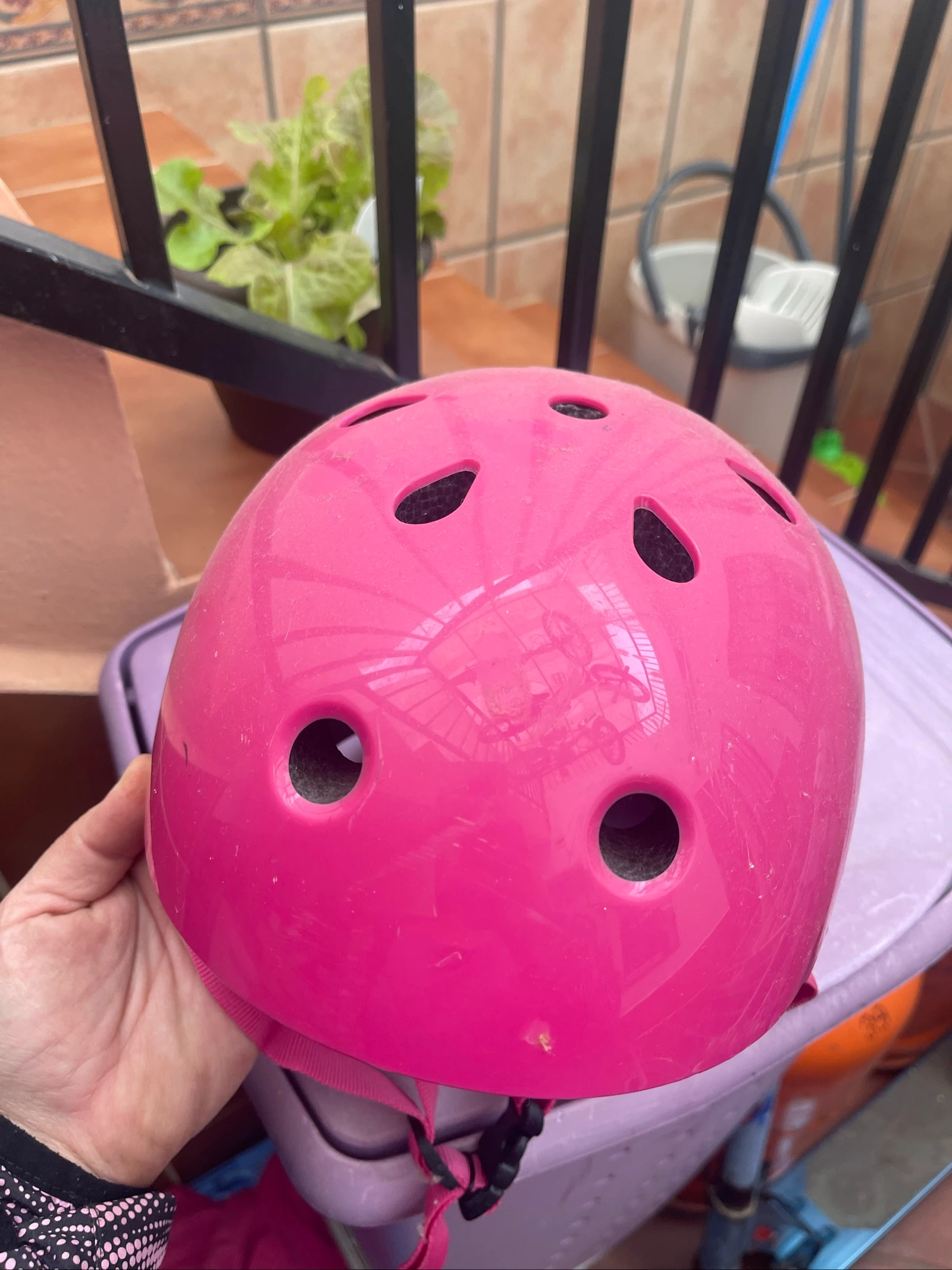 Casco de niña 